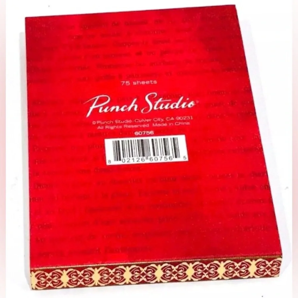 Punch Studio Embellished Mini Notepad ~ Friends Garden (60756)
